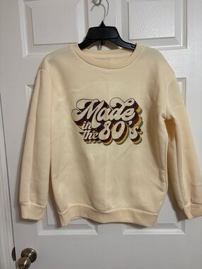 Cream 'Made in the 80s' Retro Graphic Sweatshirt